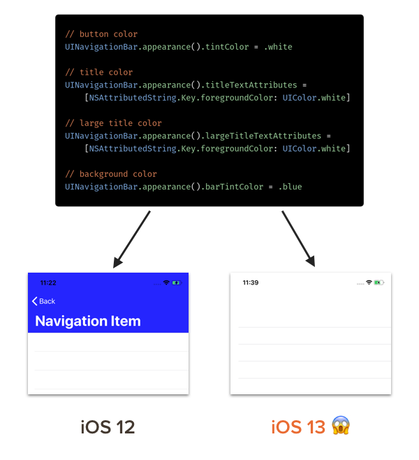 ios 13 navigation bar wtf