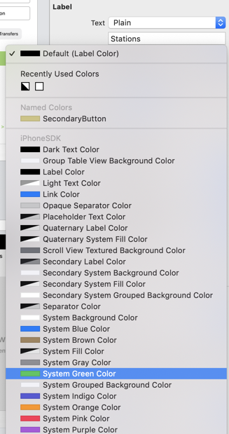 System color