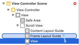 How to use scroll view in Interface Builder / Storyboard (Xcode 11)