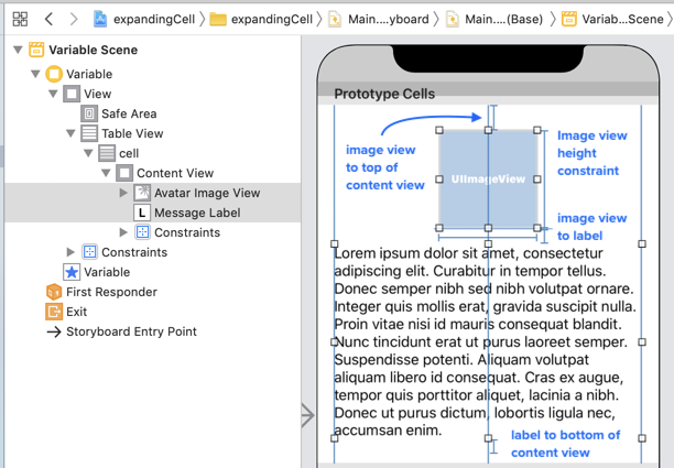 expandingCell