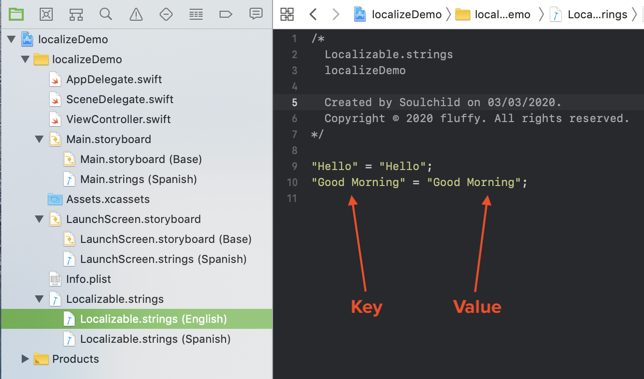 english localizable strings