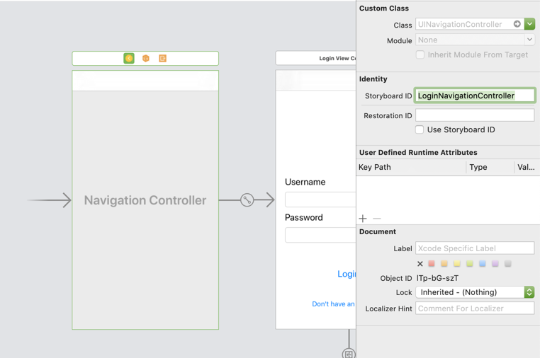 login nav view controller